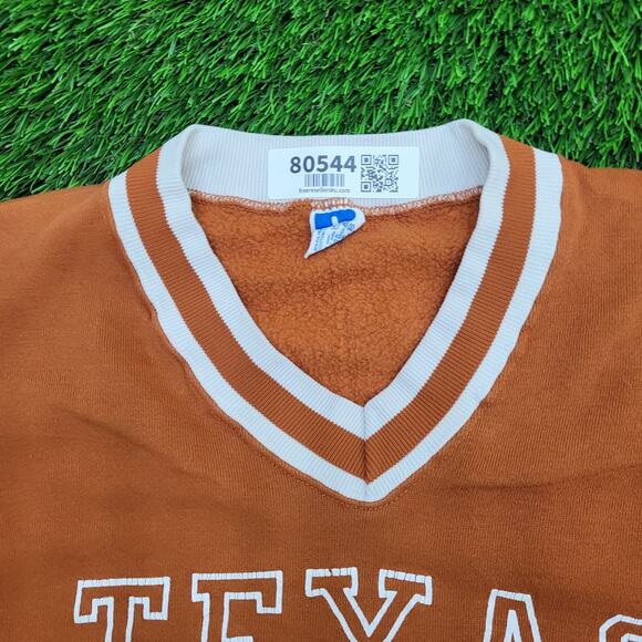 Vintage 80s Texas Ringer Sweatshirt Womens Large 23x23 Boxy - Picture 9 of 13